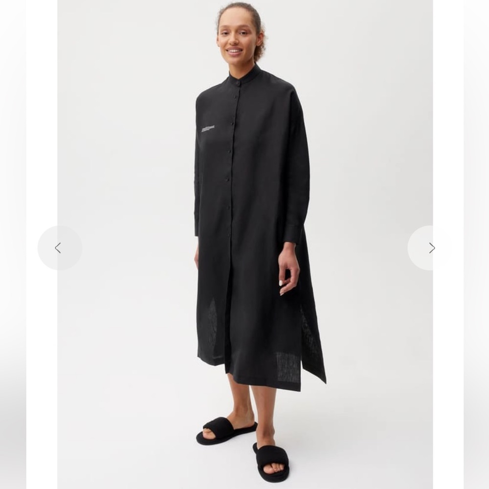 Pangaia Black Linen Dress - BRAND NEW - Medium